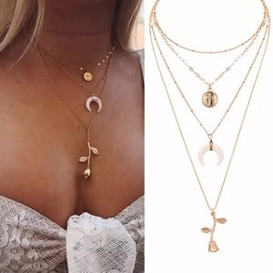 Super Trendy Four Layered Delicate Necklace